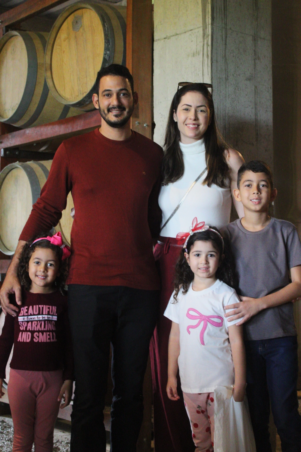 Família visitando o Engenho Afetuosa